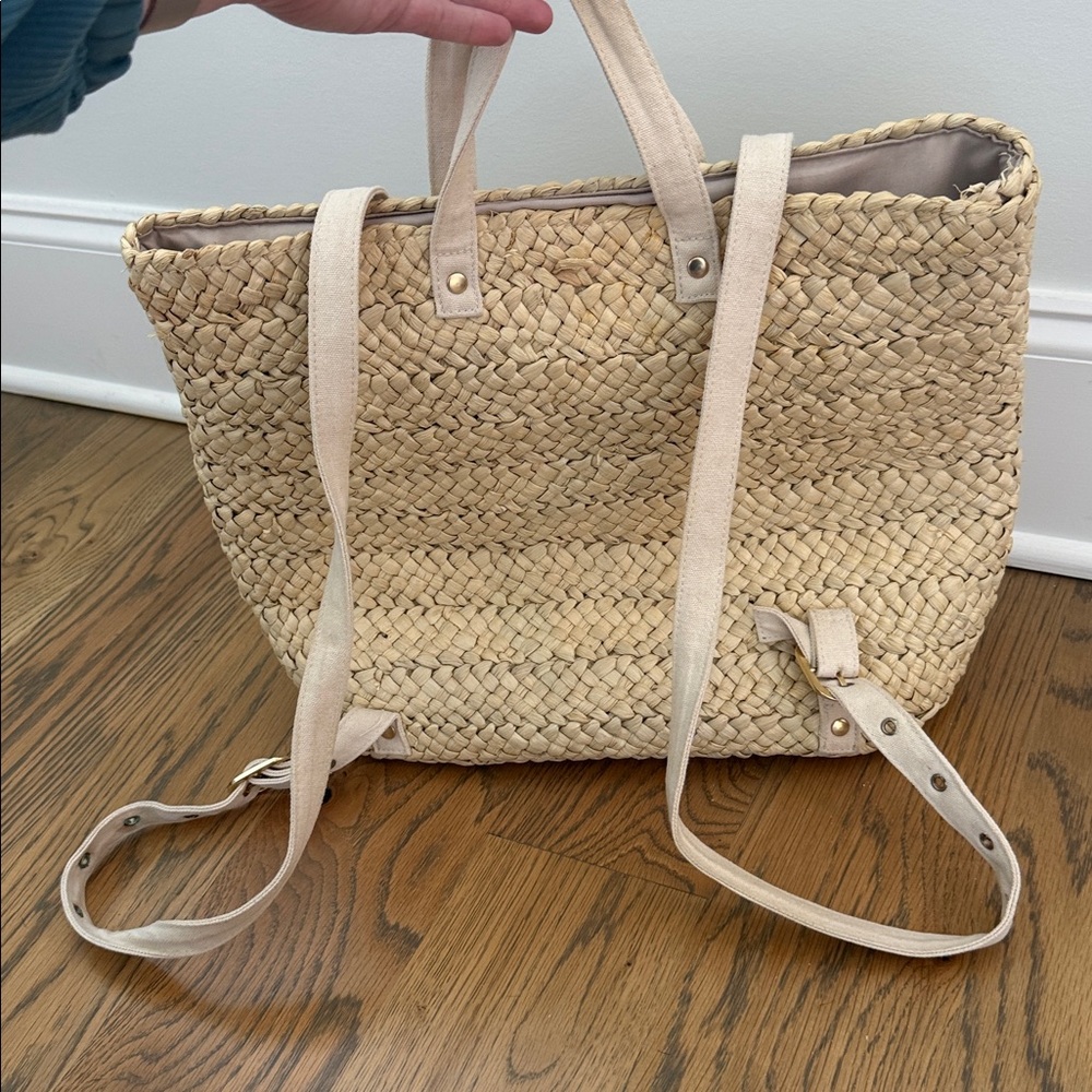Lspace summer days straw backpack bag - Picture 2 of 5